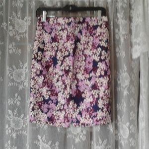Floral Pencil Skirt